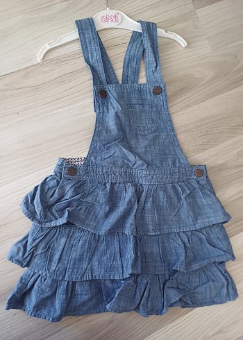 Kız Çocuk Kot Kumaş Fırfırlı Elbise H&M - Görsel 8