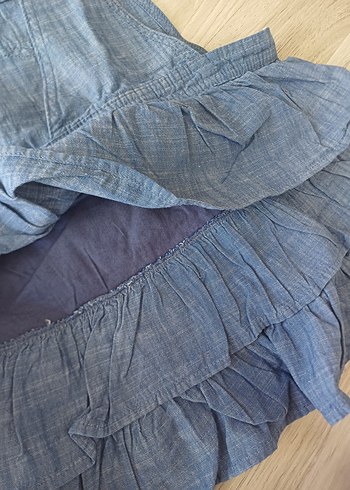 Kız Çocuk Kot Kumaş Fırfırlı Elbise H&M - Görsel 14