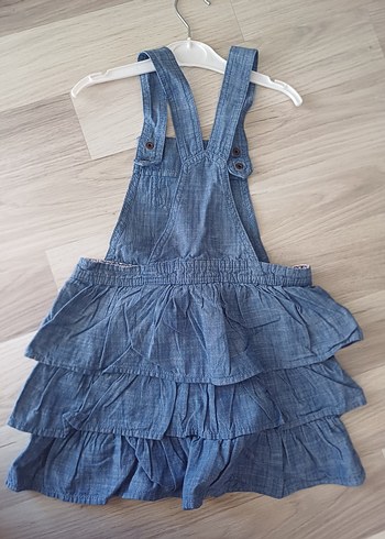 Kız Çocuk Kot Kumaş Fırfırlı Elbise H&M - Görsel 12