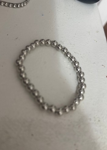 Gri  Boncuklu Kadın bileklik 4lü - Görsel 4