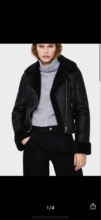 xs Beden Bershka biker mont