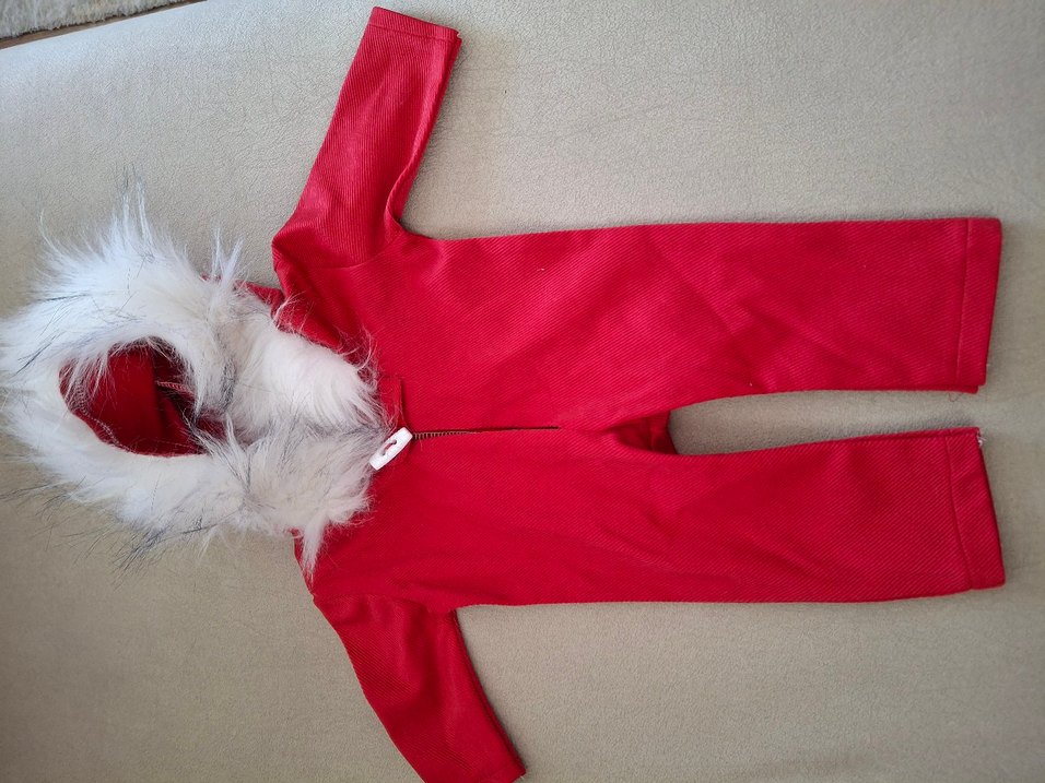 Kürklü Yaka Detaylı Bebek Tulumu - Görsel 2