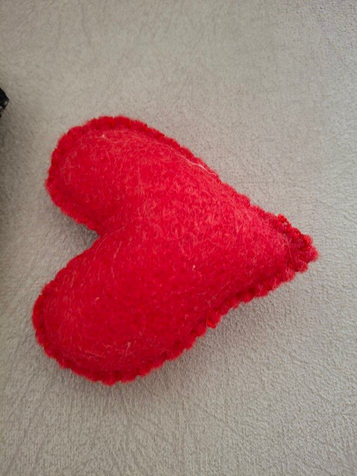 Kız Çocuk Siyah Dantelli zıbın ve keçe kalp - Görsel 3