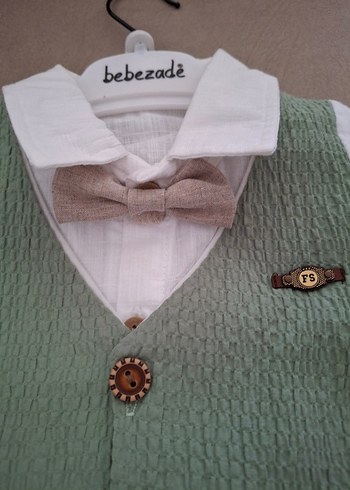 erkek Bebek Keten Takım - Görsel 2