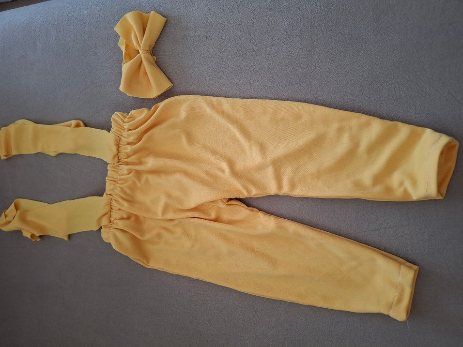 Sarı papyonlu Askılı solopet - Görsel 2