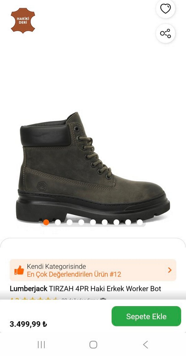 Lumberjack Kahverengi Süet Erkek Bot - Görsel 5