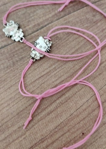 Beden Pembe Elastik Hello Kitty Çocuk Bileklikleri