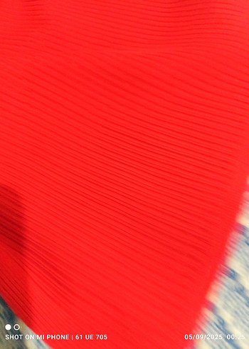 Diğer Kırmızı Örgü Kadın Bluz