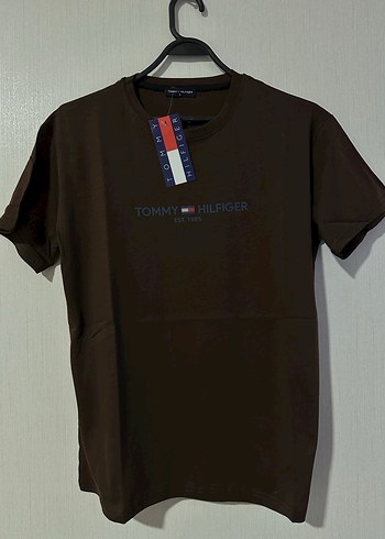 Tommy Hilfiger Kahverengi Erkek Tişört