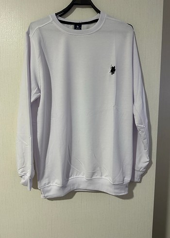 Ralph Lauren Beyaz Uzun Kollu Rahat Sweatshirt (ince)