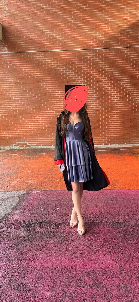 Parlak Mavi Mini Straplez Elbise - Görsel 3