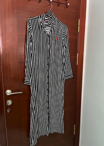 Zebra Desenli Uzun Kollu Siyah Kadın Gömlek