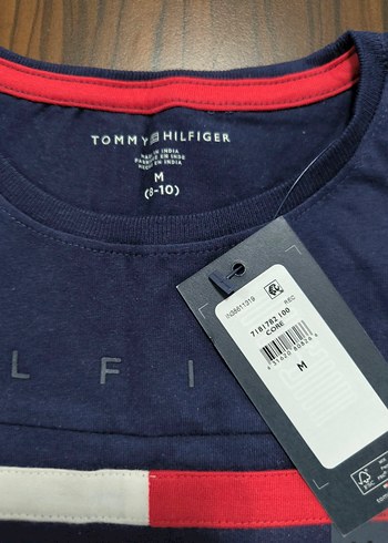 9 Yaş Beden Tommy Hilfiger Kız çocuk Kısa Kollu Pamuklu Tişört