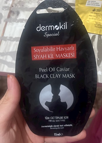 Soyulabilir Siyah Kil Maskesi ve Gold Kil Maskesi - Görsel 4