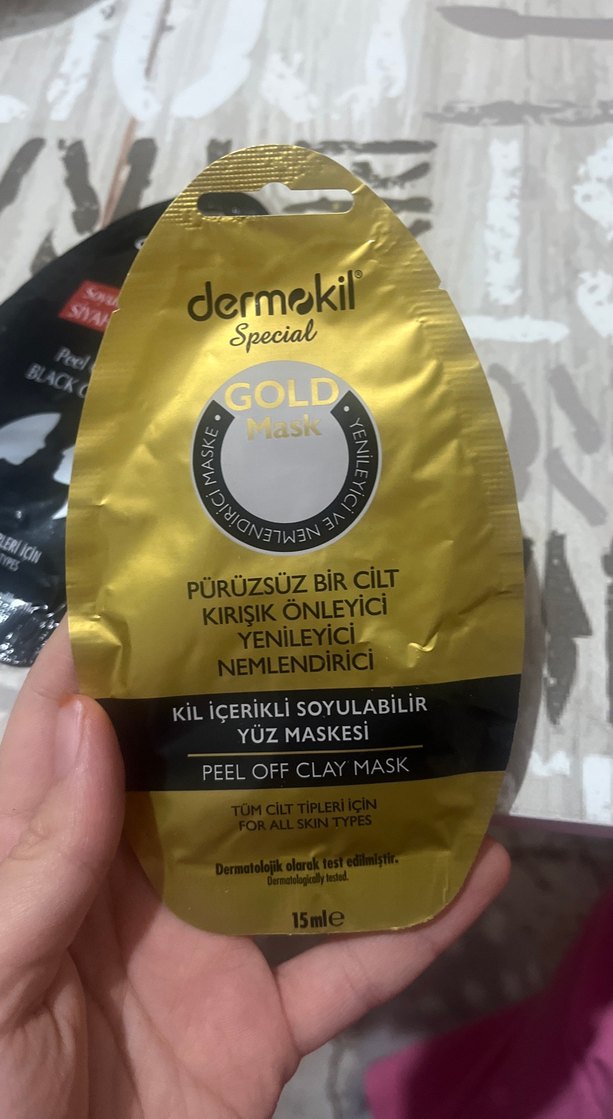 Soyulabilir Siyah Kil Maskesi ve Gold Kil Maskesi - Görsel 5
