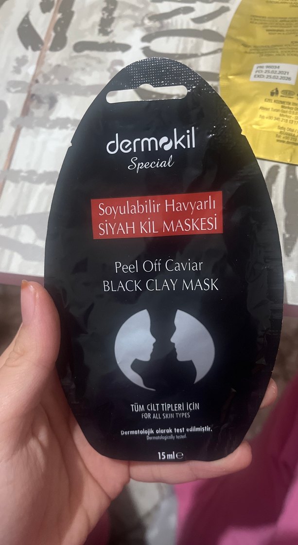 Soyulabilir Siyah Kil Maskesi ve Gold Kil Maskesi - Görsel 4