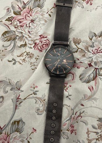 Rolex Minimal Siyah Metal Kordonlu Kol Saati