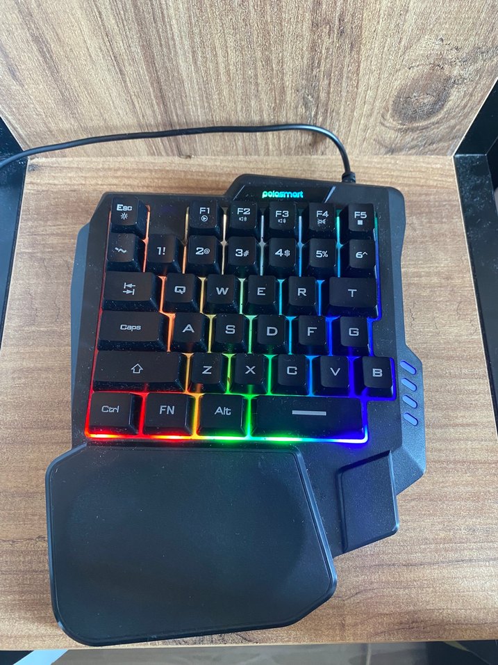 RGB Aydınlatmalı Tek El Mekanik Klavye - Görsel 3