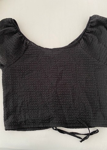 xl Beden mavi Renk Mavi ve siyah V Yaka Kısa Kollu Bluz