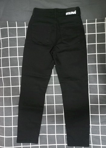 diğer Beden siyah Renk Mavi-Siyah Mom Jeans 23/27 Beden