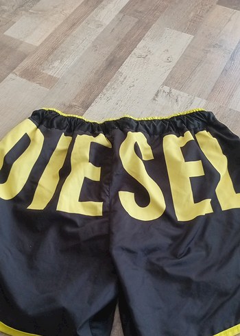 Sarı Mini Spor Şort Fermuarlı - Görsel 2