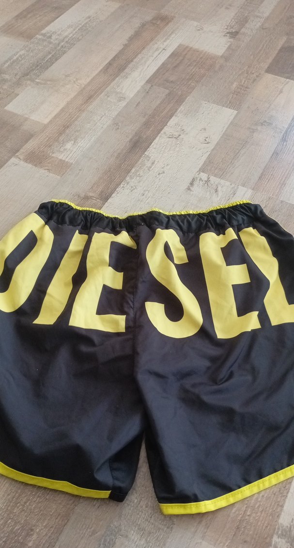 Sarı Mini Spor Şort Fermuarlı - Görsel 2