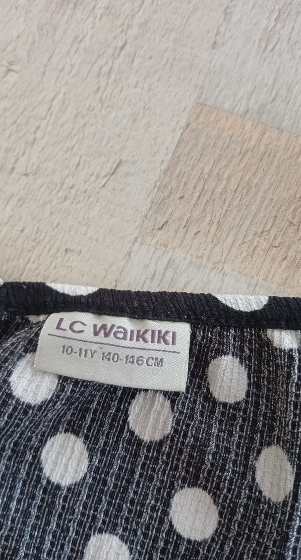 Puantiye Desenli Mini Askılı Bluzlu takım - Görsel 3