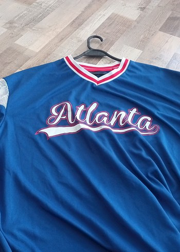 Mavi Baskılı Erkek Spor Tişört - Görsel 2