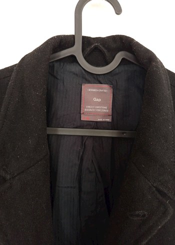 Gap Erkek Siyah Düğmeli Midi Ceket - Görsel 5