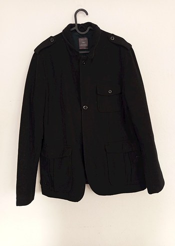 Gap Erkek Siyah Düğmeli Midi Ceket - Görsel 4