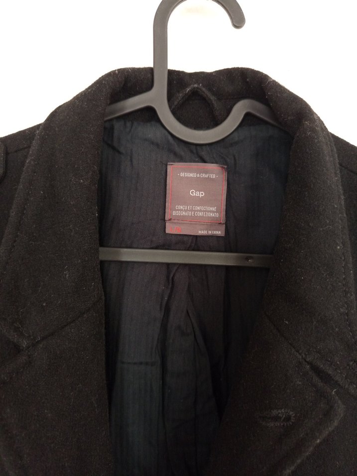 Gap Erkek Siyah Düğmeli Midi Ceket - Görsel 5