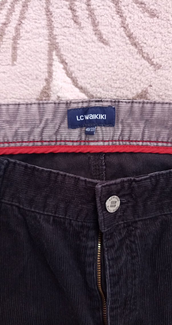 Siyah Regular Fit Erkek Kemerli Pantolon - Görsel 2