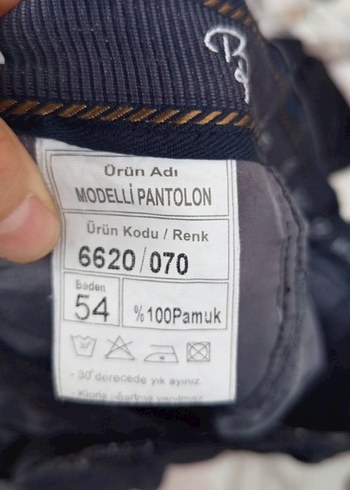 Erkek Siyah Kemerli Keten Pantolon - Görsel 2