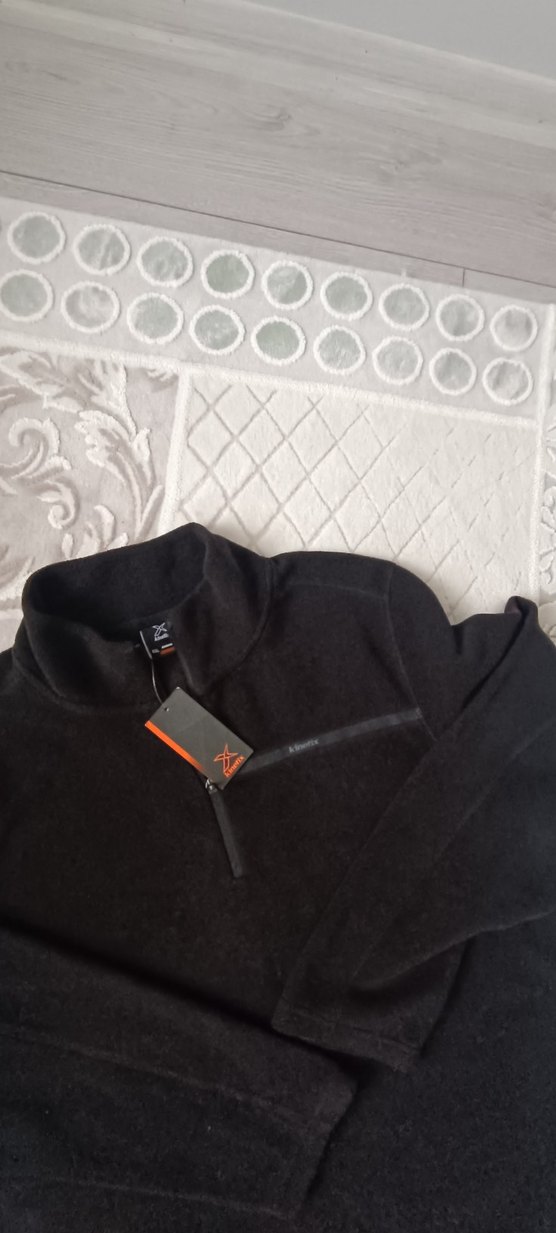 Kinetix Siyah Yarım Fermuarlı Erkek Polar Sweatshirt - Görsel 2