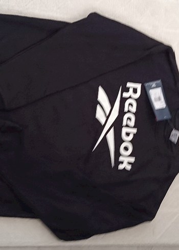 Reebok Siyah Erkek Sweatshirt m beden orjinal - Görsel 3