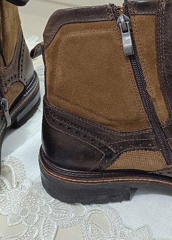 Lumberjack Kahverengi Süet Bağcıklı Erkek Biker Bot - Görsel 5