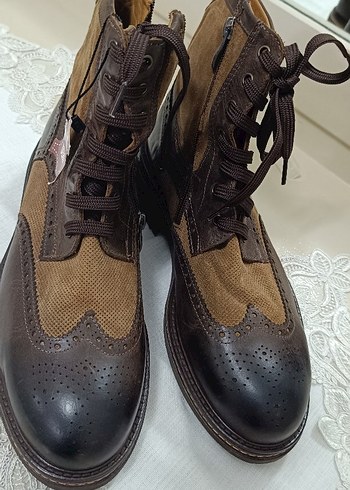 Lumberjack Kahverengi Süet Bağcıklı Erkek Biker Bot - Görsel 2