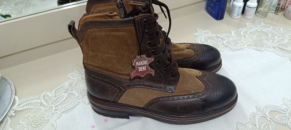 Lumberjack Kahverengi Süet Bağcıklı Erkek Biker Bot - Görsel 3