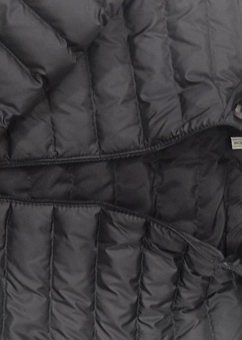 Siyah Kapüşonlu Erkek Mont kalın - Görsel 6