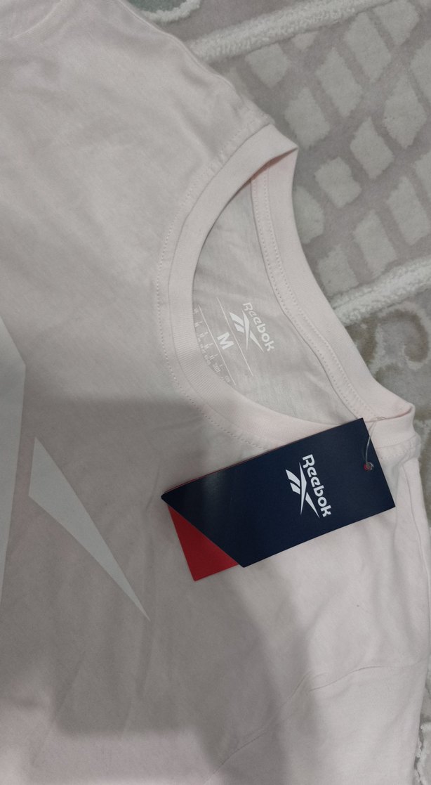 toz pembe Baskılı Kısa Kollu Spor Tişört - Görsel 3