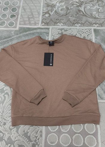 Yavru Ağzı rengi Kadın Bisiklet Yaka Sweatshirt