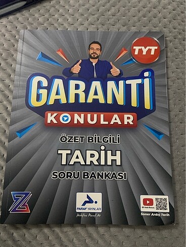 PARAF YAYINLARI TYT GARANTİ KONULAR ÖZET BİLGİLİ TARİH SORU BANK