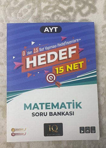 IQ YAYINLARI Ayt Hedef 15 Matematik Soru Bankası