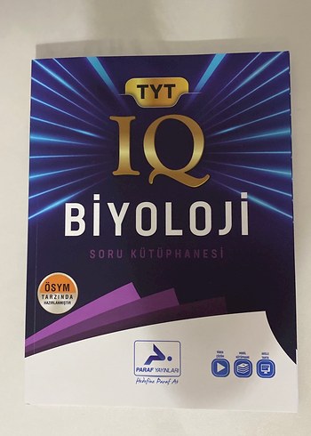 TYT IQ Biyoloji Soru Kütüphanesi Paraf Yayınları