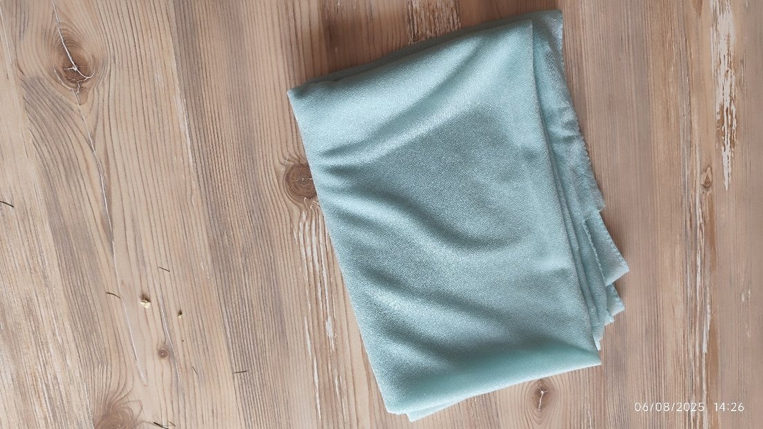 Turkuaz Bohem Tarzı Kadın simli Şal - Görsel 3