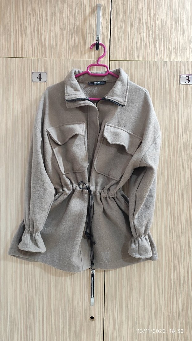 Kadın Salaş Kaşe kaban, ceket - Görsel 3
