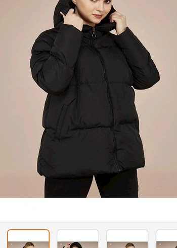 Siyah Kadın Puff Mont şişme mont - Görsel 4