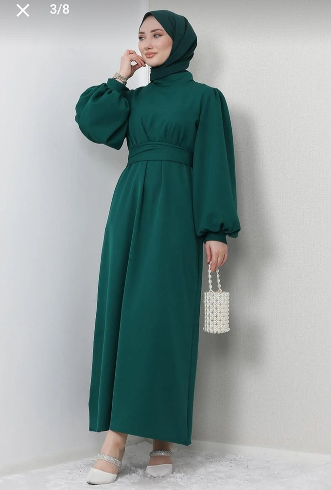 Kına-Düğün-Mezuniyet elbisesi Tesettür Elbise, tesettür abiye - Görsel 3