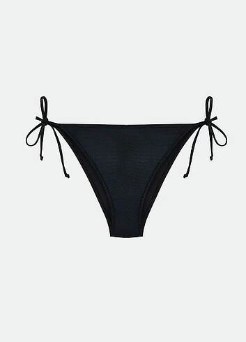 LCW DREAM Siyah Düz Bağlama Detaylı Kadın Bikini Alt
