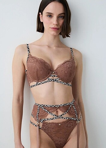 Leo Lace Kahverengi Takım